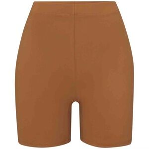 NWT SKIMS SWIM MID WAIST SHORT - ALMOND